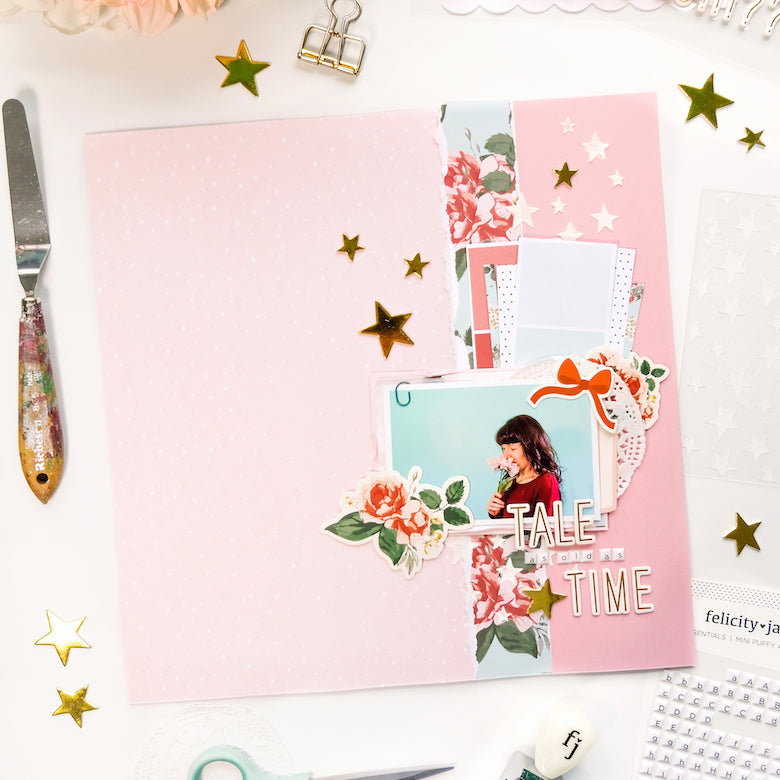 Scrapbook Layout by Tiffany Julia for Felicity Jane