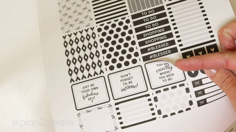 how to print and cut Felicity Jane planner stickers | @felicity_jane | Julie Kinneeveauk