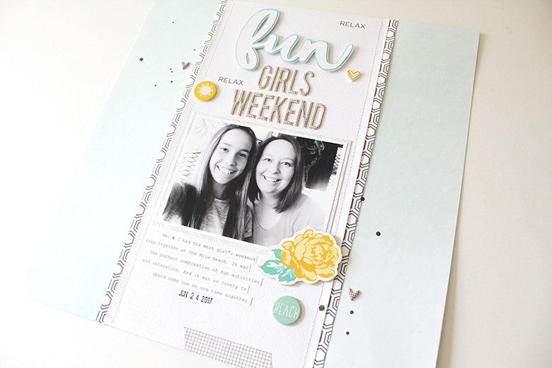 Fun Girls Weekend Layout by Mandy Melville | @FelicityJane