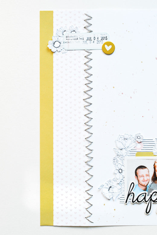 Happy Layout by Suzanna Stein | @FelicityJane