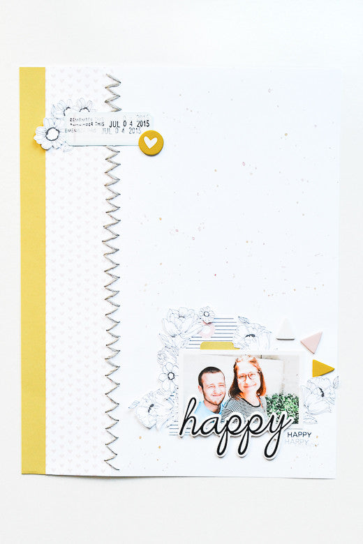 Happy Layout by Suzanna Stein | @FelicityJane