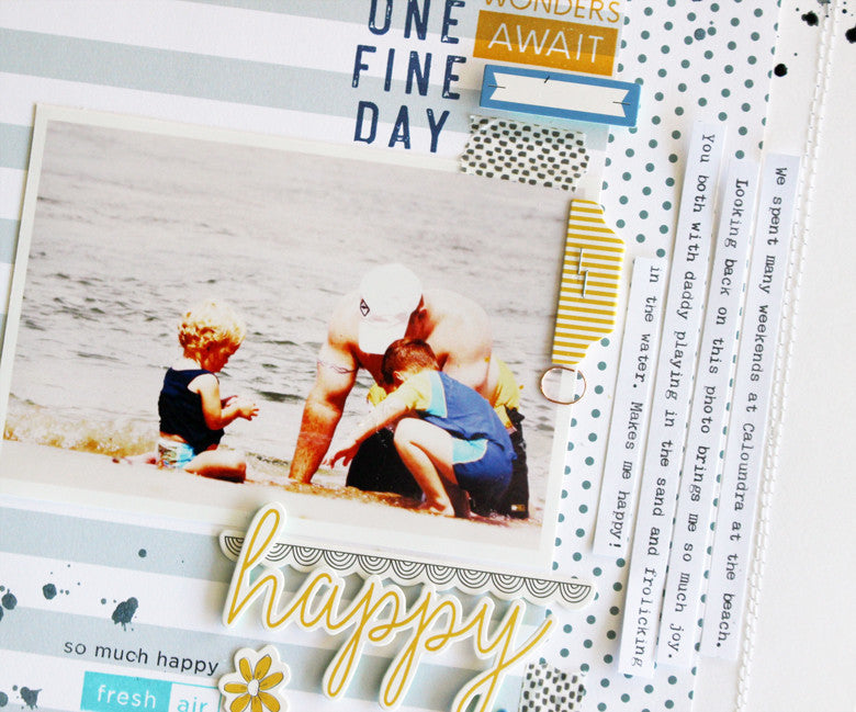 Happy layout by Kim Jeffress |@FelicityJane