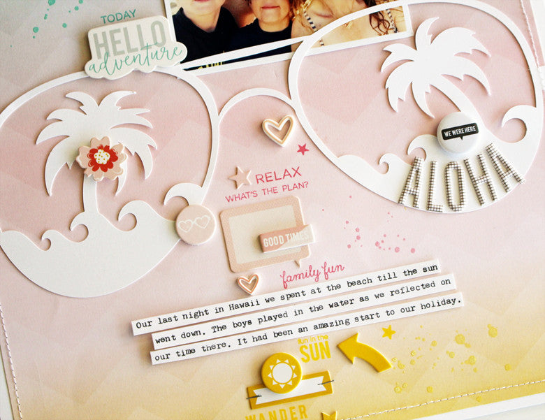 Aloha Layout by Kim Jeffress | @FelicityJane