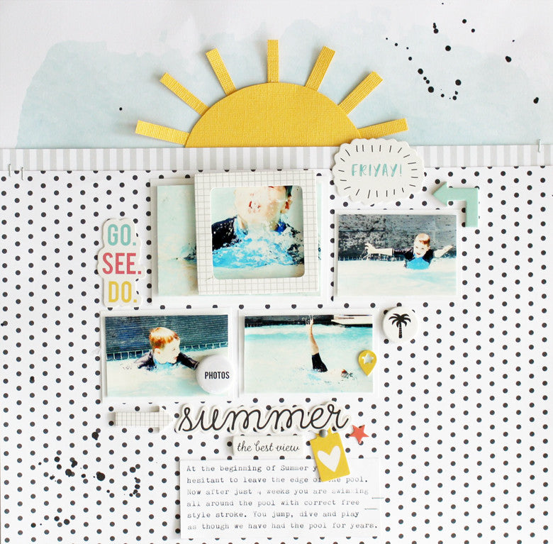 Summer Layout by Kim Jeffress | @FelicityJane