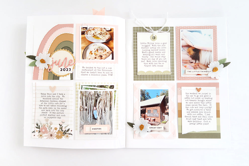 My Memories Notebook Spread by Sheree Forcier for Felicity Jane