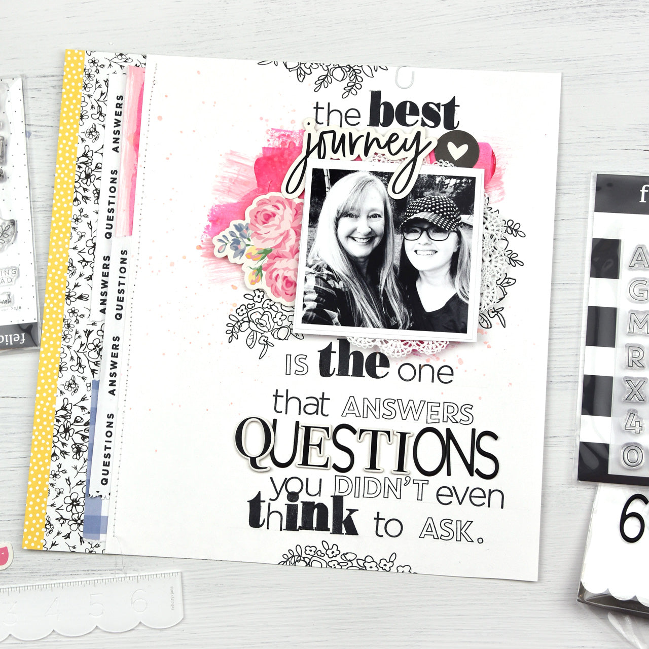 A Journey with FJ Alphabet Stamps 01 | Lorilei Murphy
