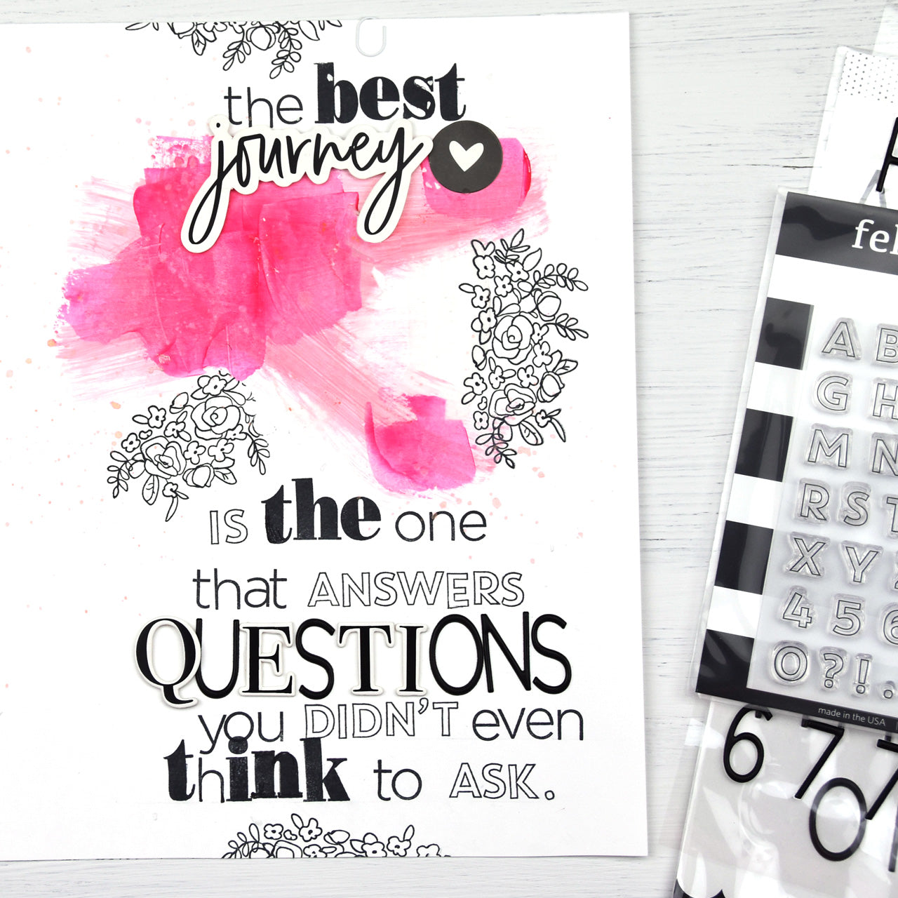 A Journey with FJ Alphabet Stamps 3 | Lorilei Murphy