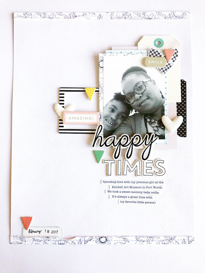 Happy Times layout by Victoria Marie | @FelicityJane