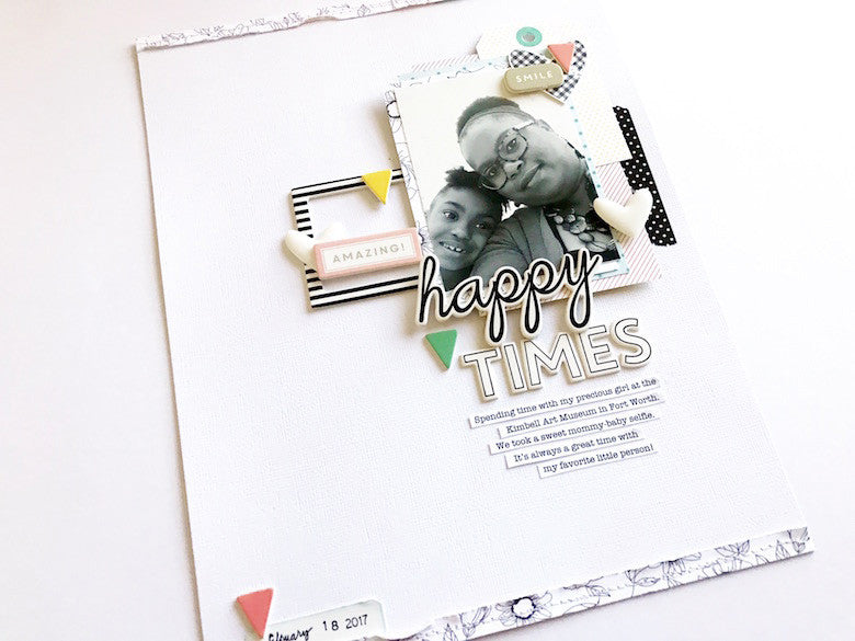 Happy Times layout by Victoria Marie | @FelicityJane