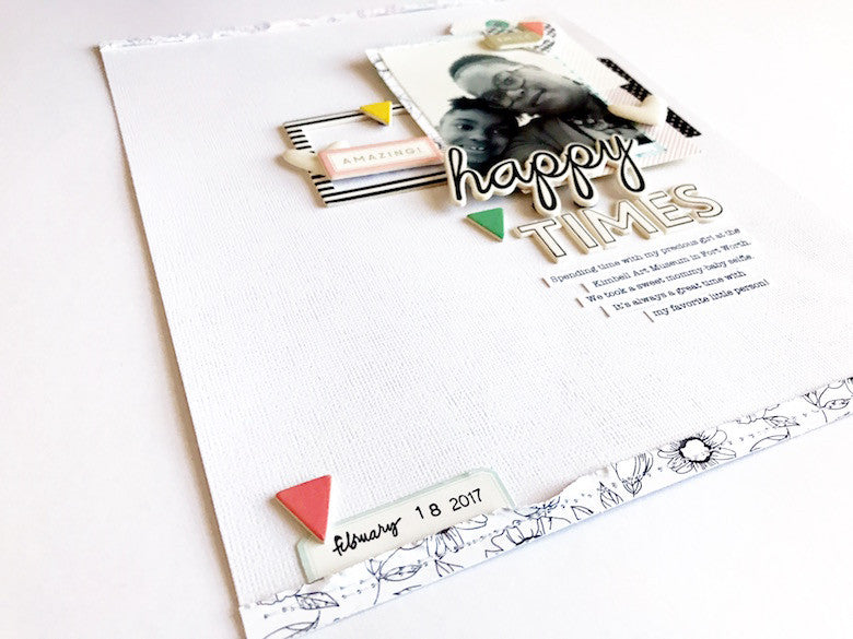 Happy Times layout by Victoria Marie | @FelicityJane