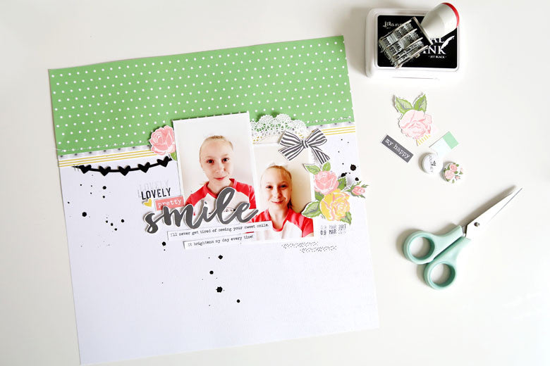 Smile Layout by Sheree Forcier | @FelicityJane