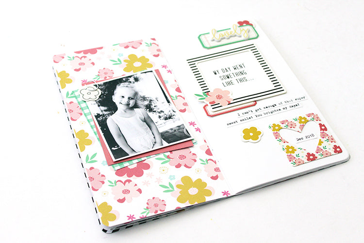 'Lovely' TN Layout using the Jaimee Kit 6 | Mandy Melville | Felicity Jane