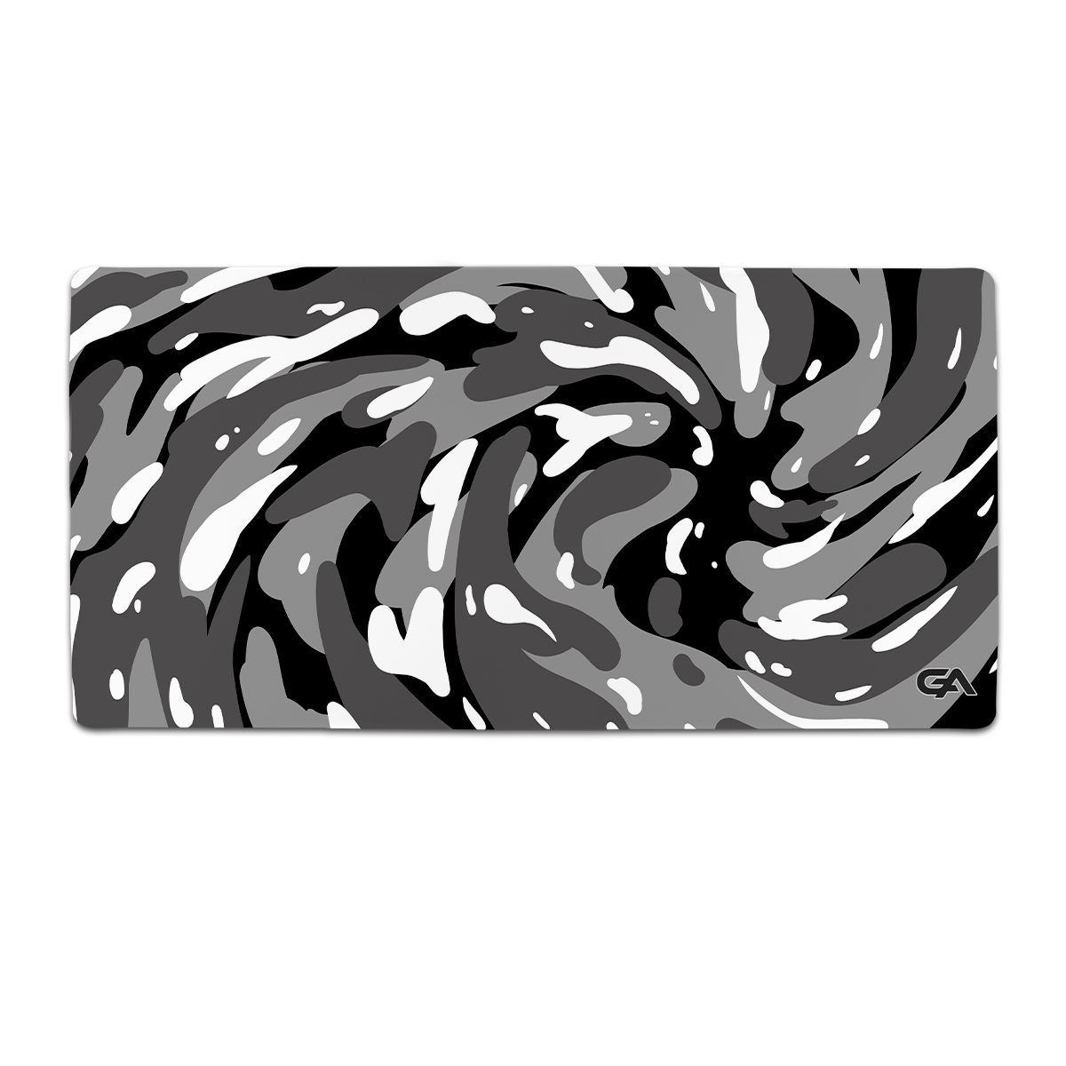 black white mouse pad