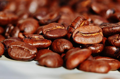  Closeup images of coffee beans.  