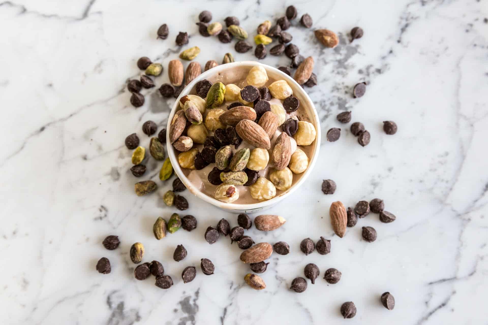 nuts mixed in a bowl