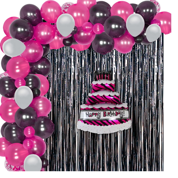 Three tier Cake Happy Birthday DIY Balloon garland arch - 105/Pk –  
