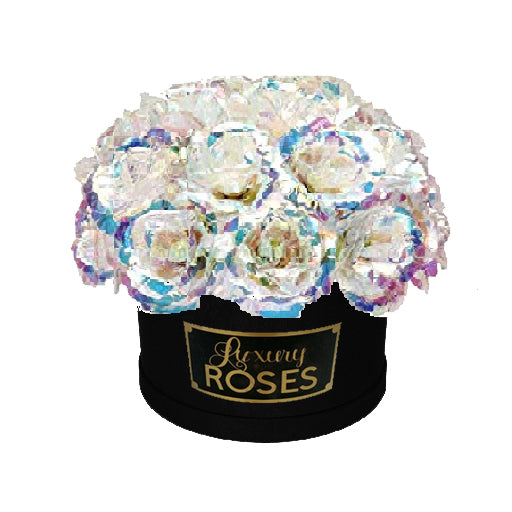 Galaxy Rose Bouquet - Black Suede box - The Triangle