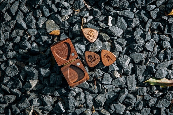 small woodworking projects that sell - personalized wooden guitar picks