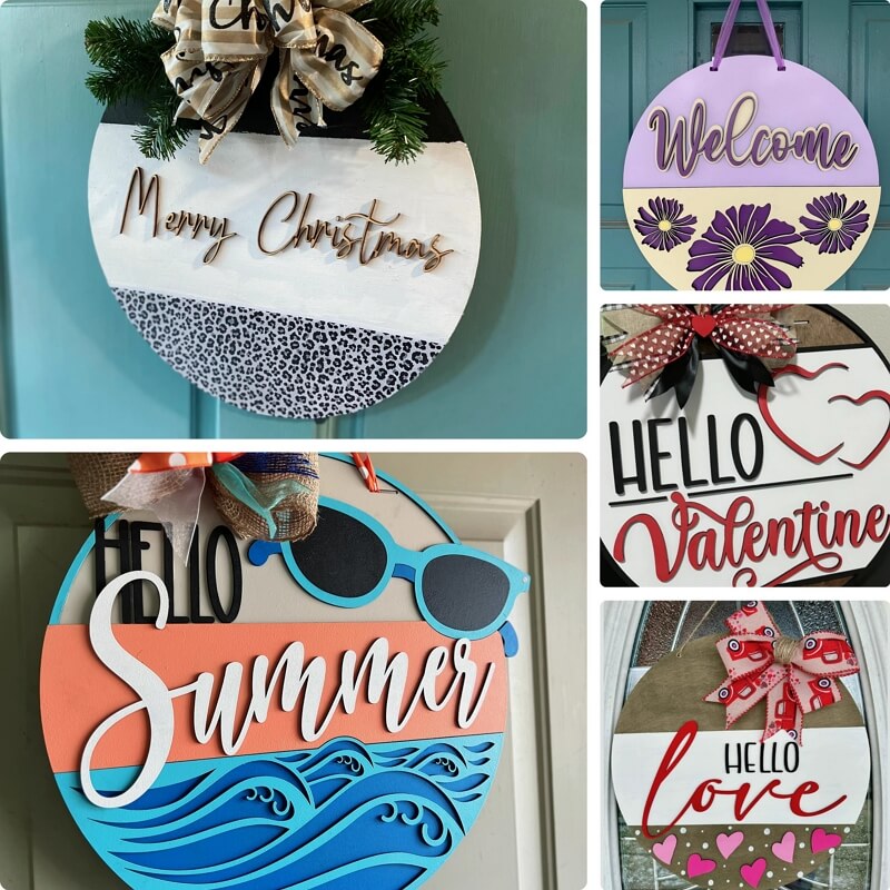 crafts to make and sell: welcome door hangers