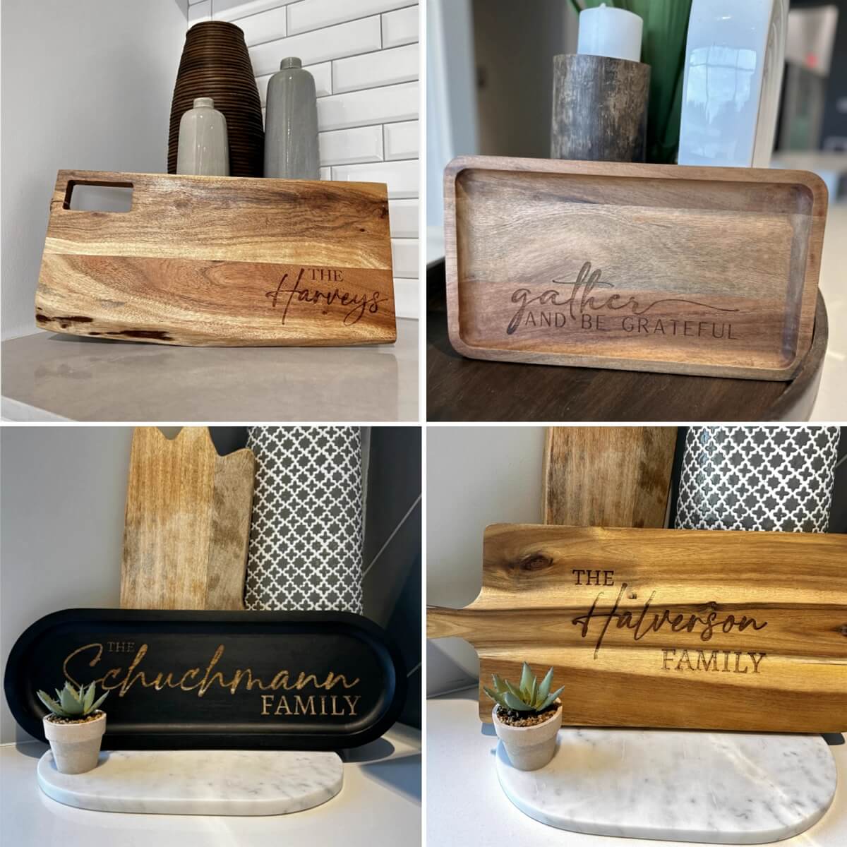 laser engraved cutting boards