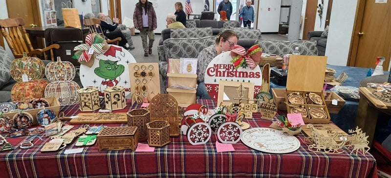 selling wood projects at a craft fair