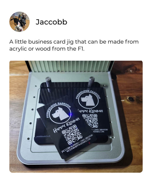 a business card jig