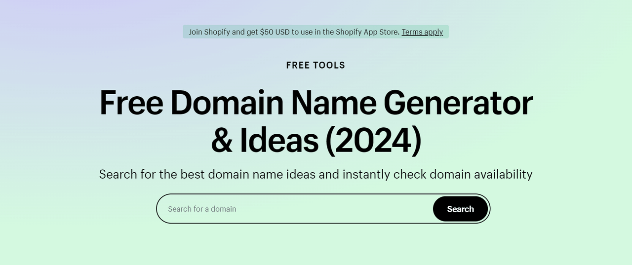 free domain generator tool for small business