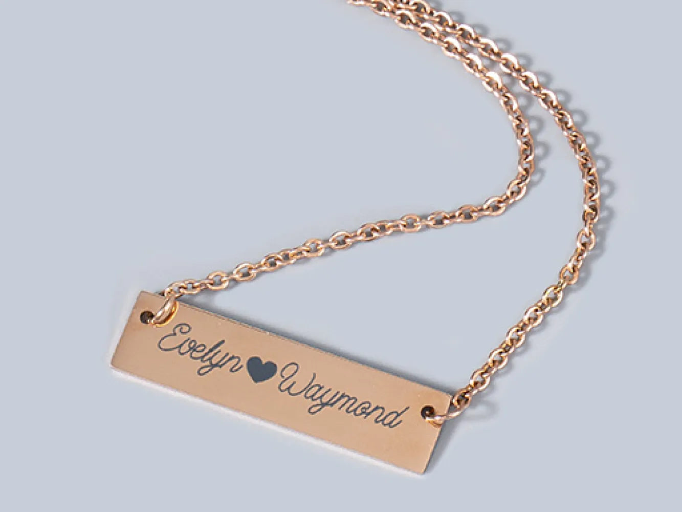 at-home jewelry making idea: personalized wedding necklace