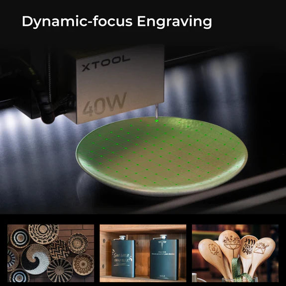 dynamic-focus engraving feature of xtool s1