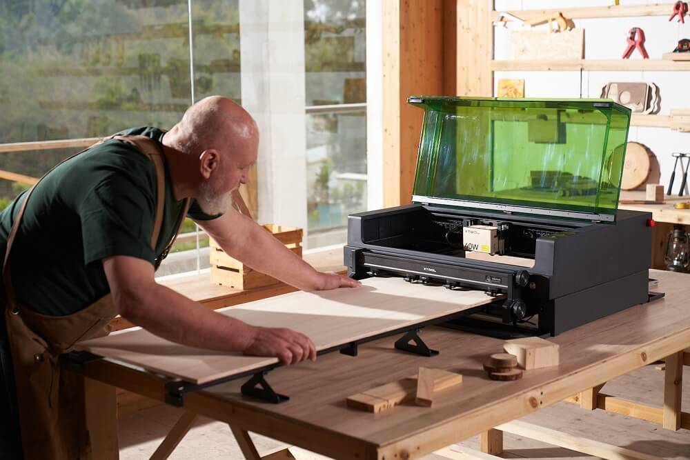 laser cutter that can cut long plywood sheets