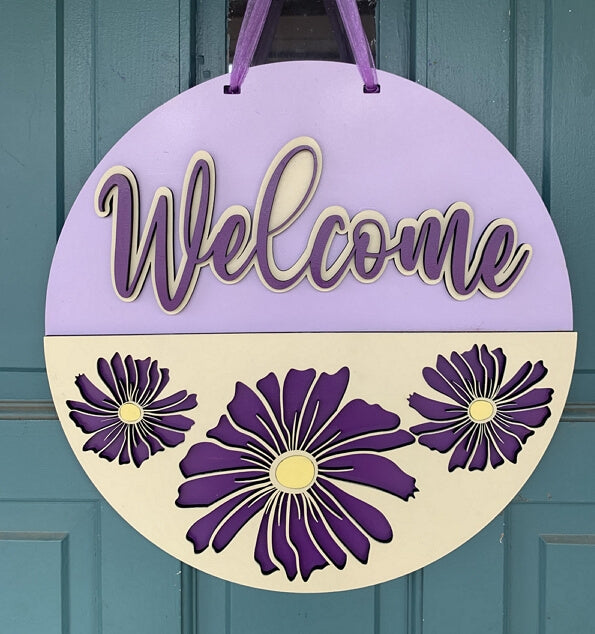 best selling woodworking projects: wooden welcome signs