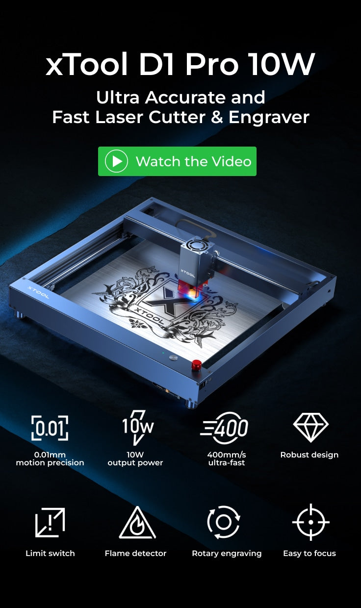 xTool D1 Pro 10W All-in-one Kit: Buy or Lease at Top3DShop