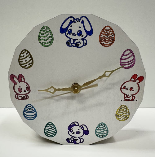diy clock idea: bunny-themed clock