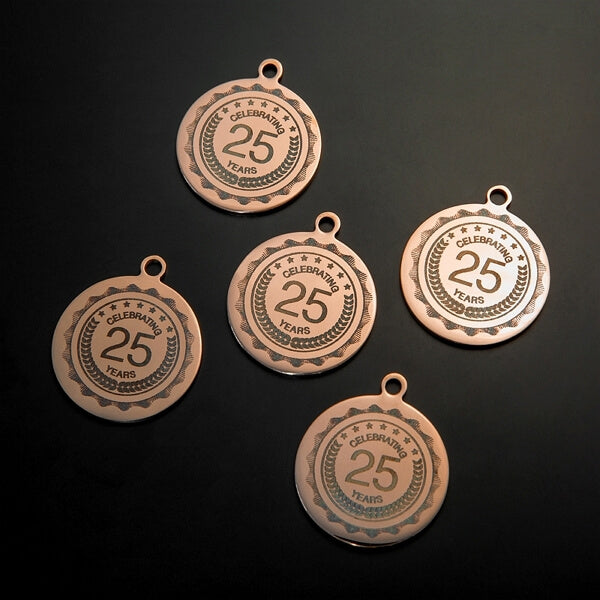 laser engraved gold medals