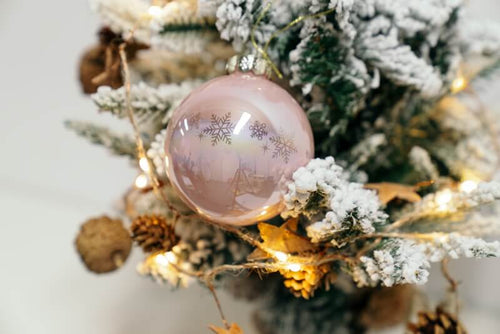 laser engraved glass ornament