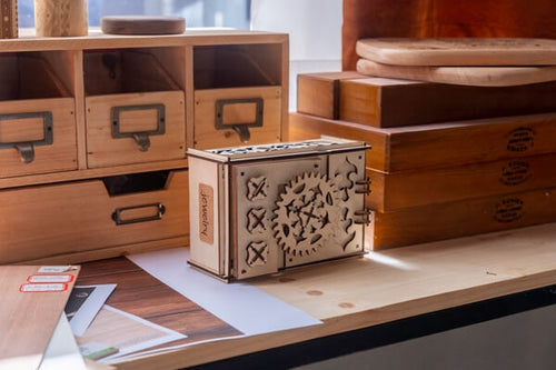 laser cut wood box