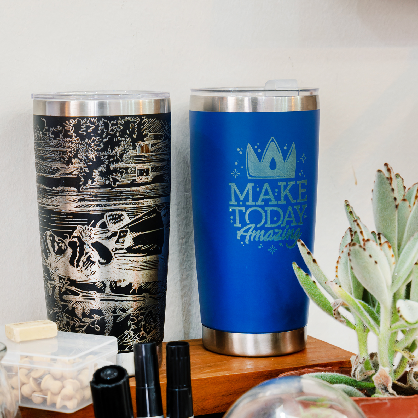 Murphy's Law: Laser Engraving on Tumblers! - OMTech Laser