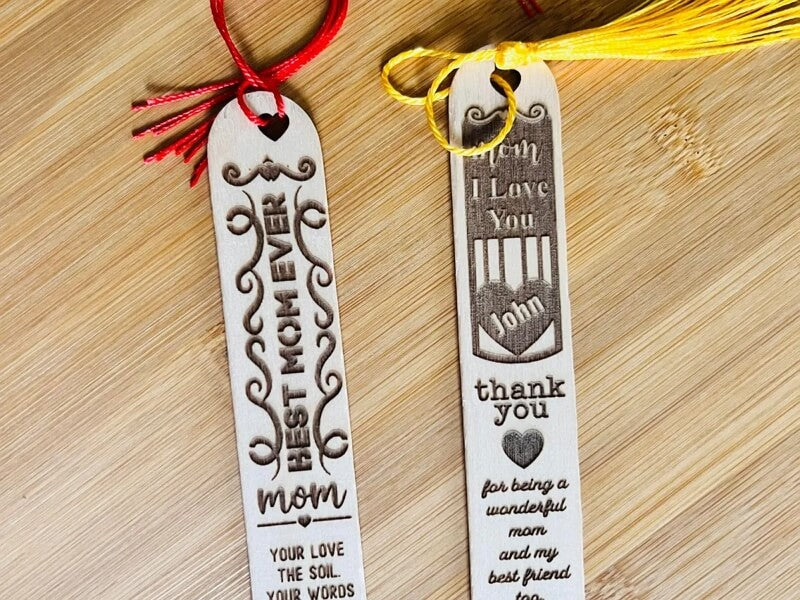 Personalized Wooden Bookmarks