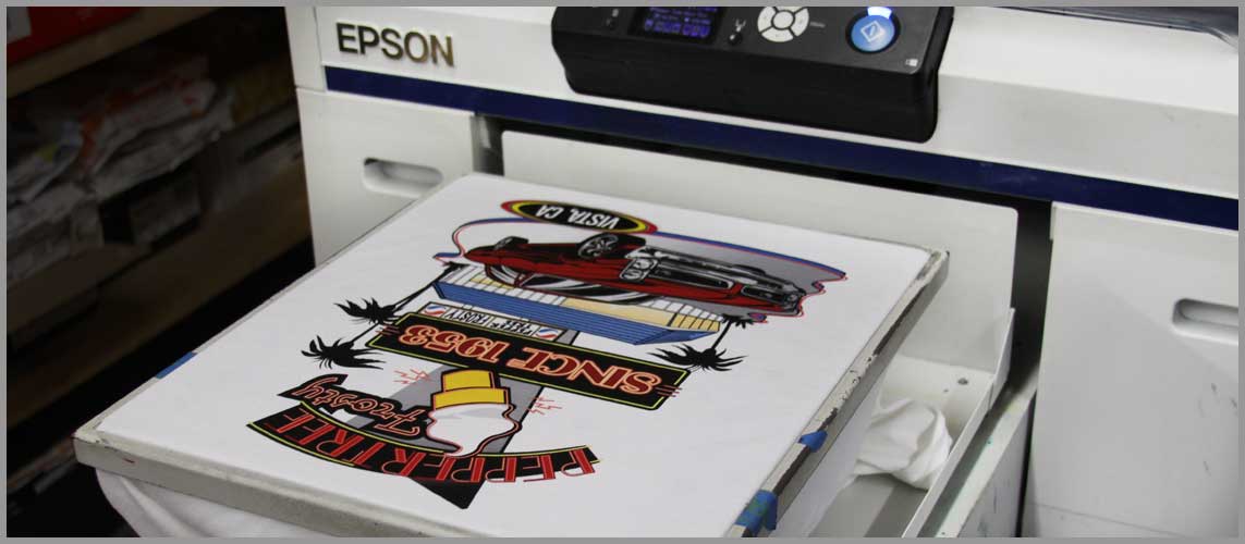 making custom t shirts with DTG printing