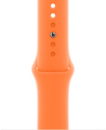 bright orange apple watch sport band