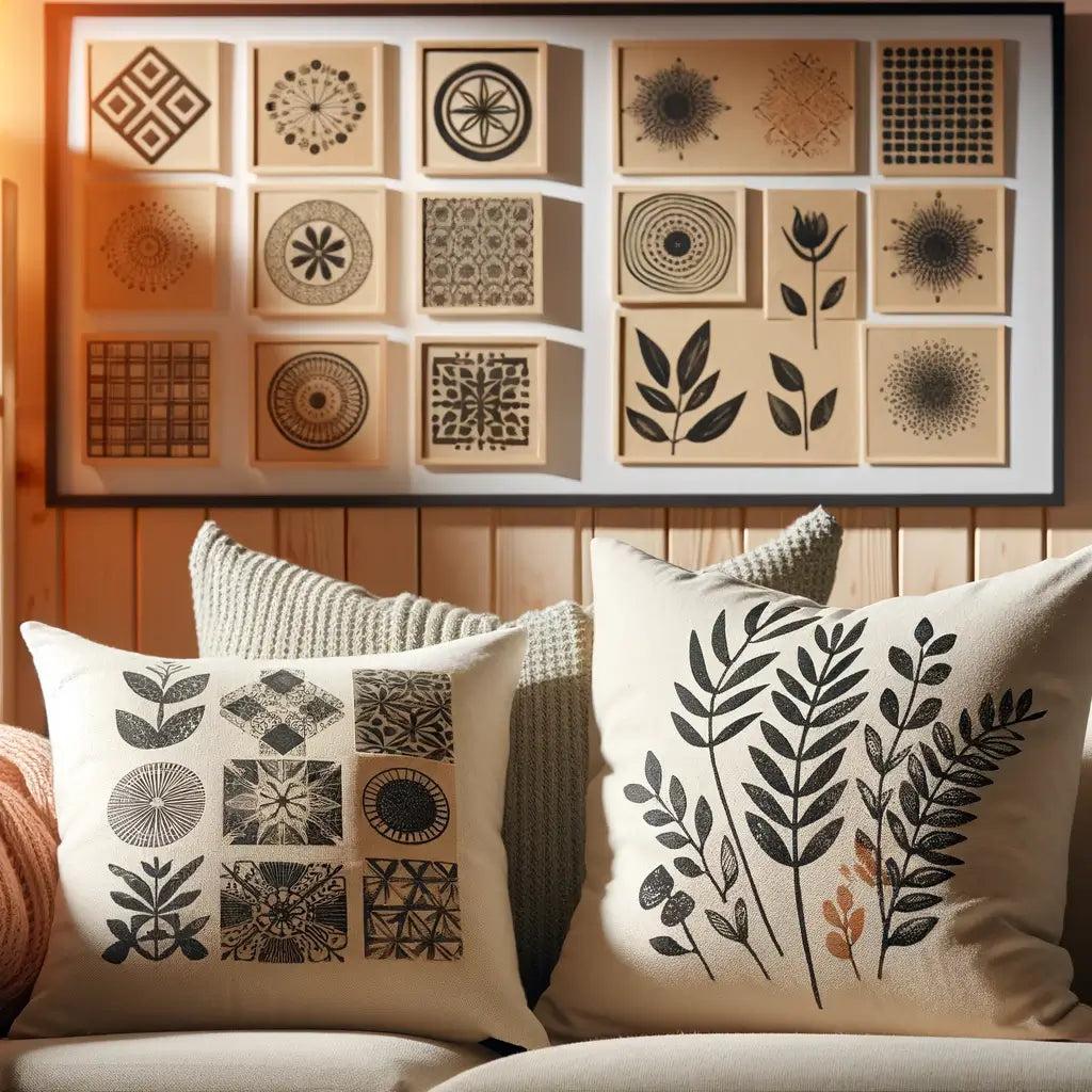the application of stamps in home decor