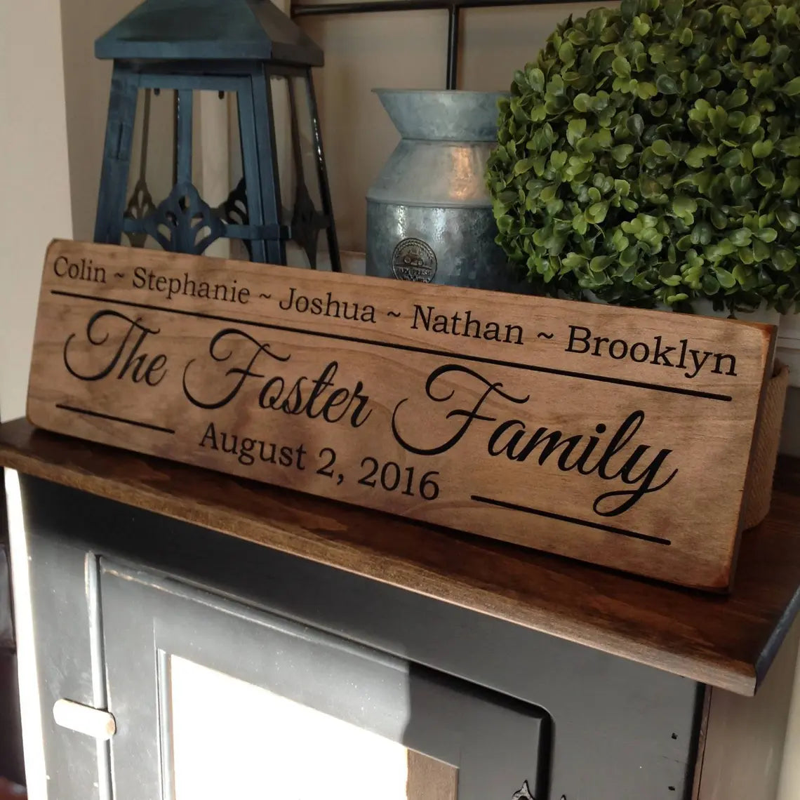engraved housewarming gifts - engraved wall sign