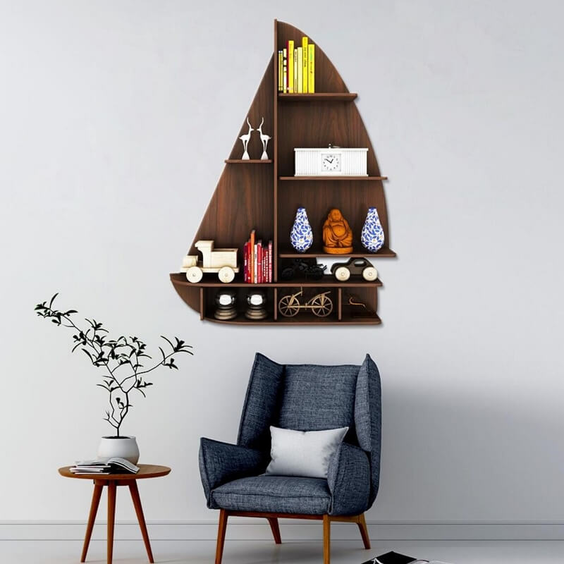 wood crafts that sell - wooden floating shelf