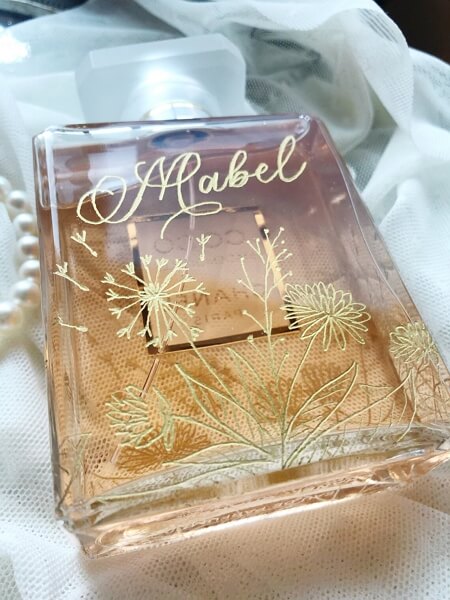 engraved gifts for her - perfume with engraved bottle