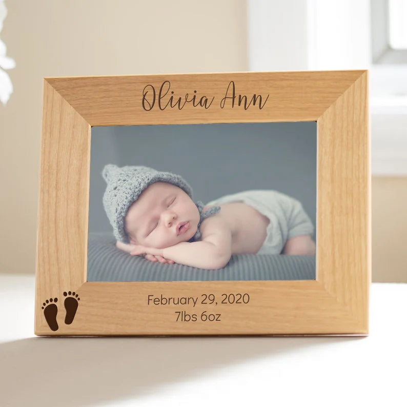 personalized baby gifts - engraved baby photo frame