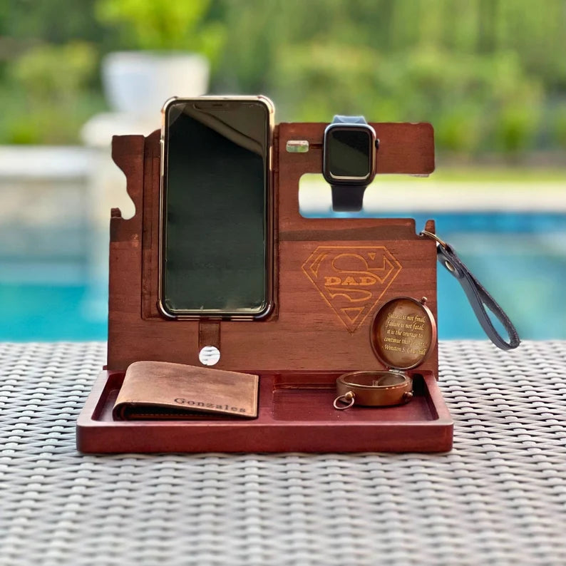 engraved gifts for dad - engraved docking station