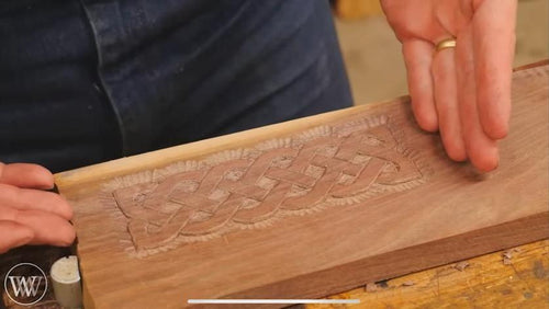 engraving wood by hand