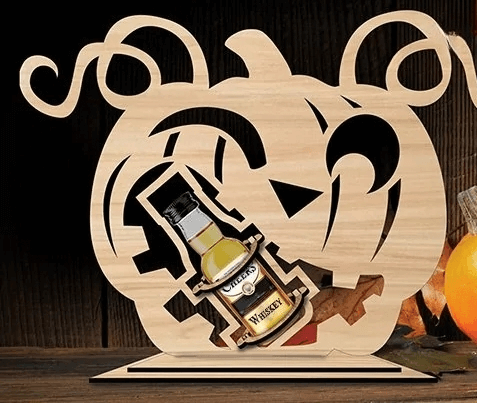 pumpkin craft idea: pumpkin mini bottle holder