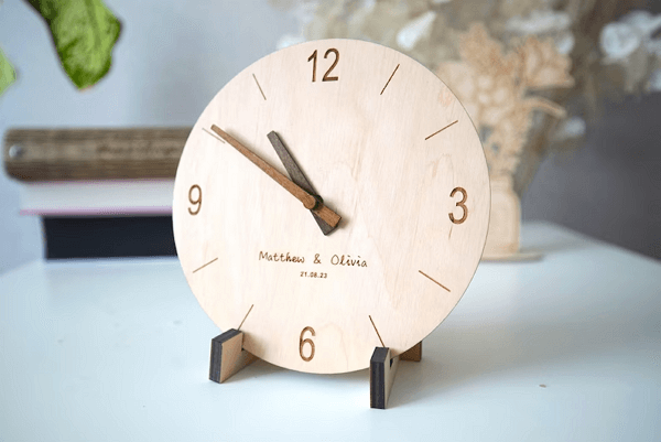 coworker Christmas gifts idea: customized desk clock