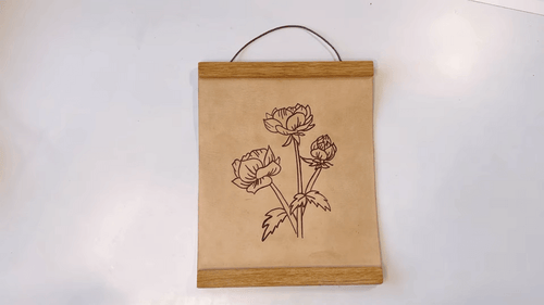 leather pyrography